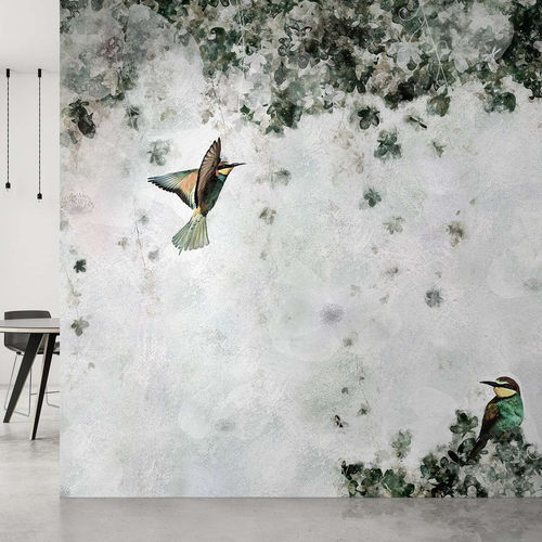 Papier peint contemporain - EDERA - WallyArt - en textile non-tissé / en fibre de verre / en vinyle