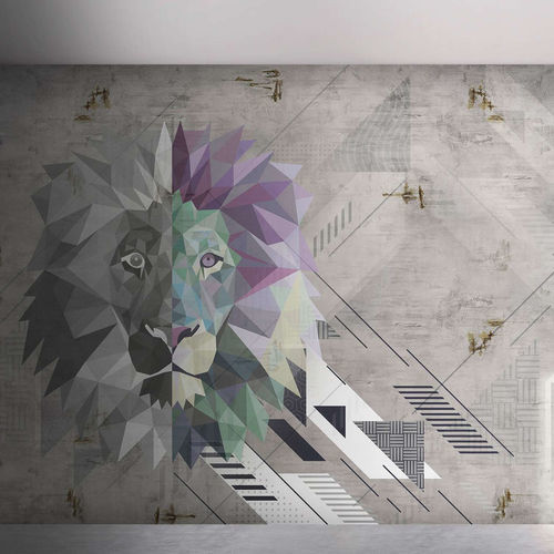 Papier peint contemporain - LE ROI - WallyArt - en textile non-tissé / en fibre de verre / en vinyle