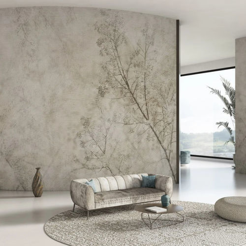 Papier peint contemporain - CHERIE - WallyArt - en tissu / en fibre de verre / personnalisable