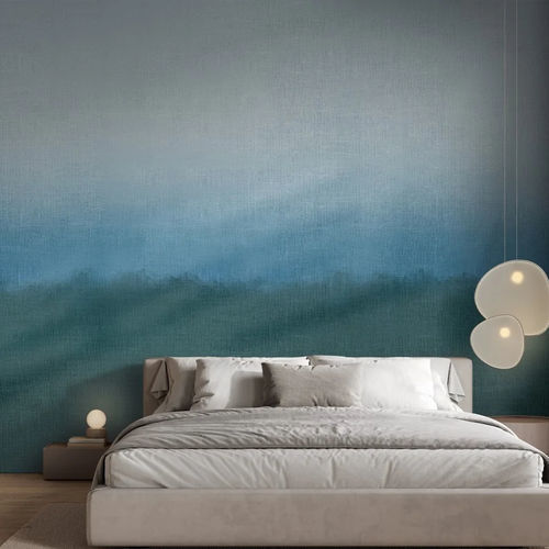 Papier peint contemporain - HORIZON - WallyArt - en textile non-tissé / en vinyle / tableau de maître