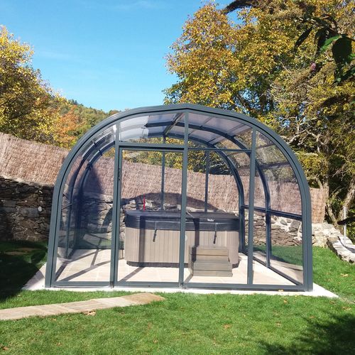Abri de spa en aluminium - CARLA SPA - planetabri - fixe / toit en polycarbonate / structure en aluminium