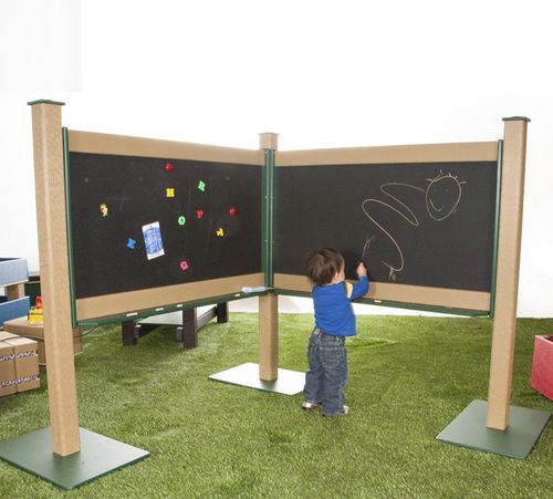 Tableau magnétique - OUTDOOR CHALKBOARD DOUBLE - Nature of Early Play - effaçable / noir / encastrable