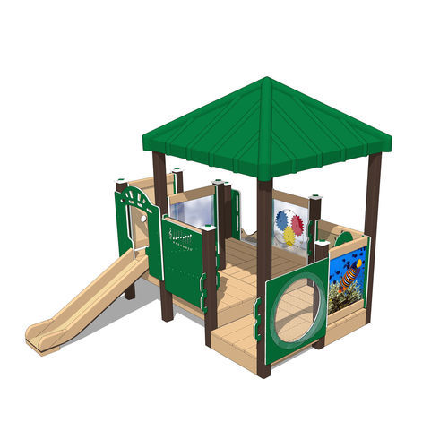 Structure de jeu pour aire de jeux - ANGELFISH   - Nature of Early Play - en HDPE / pour escalade / avec abri