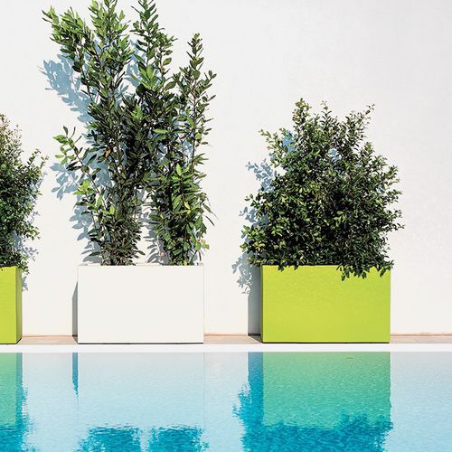 Jardinière en polyéthylène rotomoulé - CROMIA : FLOWERPOT - MONACIS - rectangulaire / résistante aux intempéries / résistante aux UV
