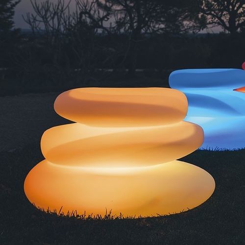 Jardinière en polyéthylène - BRIGHT : EDEN - MONACIS - lumineuse / design original / blanche