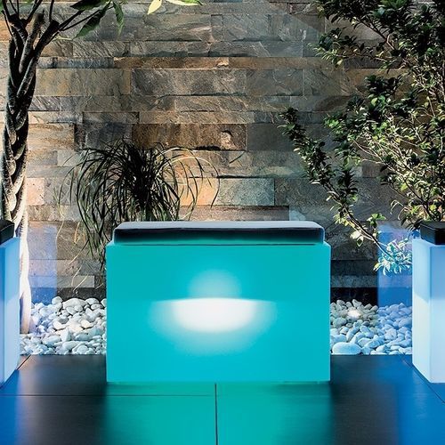Banc contemporain - BRIGHT : COMFY ROOMY - MONACIS - en polyéthylène / sans dossier / sans accoudoirs