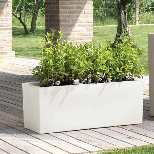 Jardinière en plastique - SCHIO CASSA - TeraPlast - rectangulaire / contemporaine / d'extérieur
