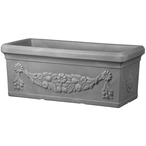 Jardinière en plastique - LEONARDO - TeraPlast - rectangulaire / classique / d'extérieur