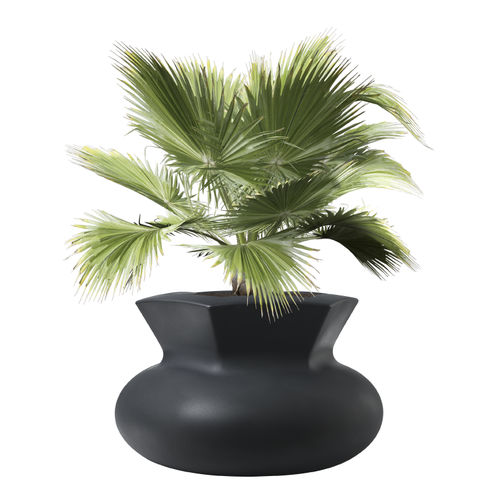 Pot de jardin en polyéthylène rotomoulé - Balena - PASQUINI & BINI - rond / résidentiel / marron
