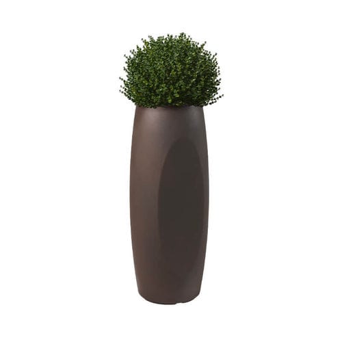 Pot de jardin en polyéthylène rotomoulé - Lince  - PASQUINI & BINI - rond / résidentiel / marron