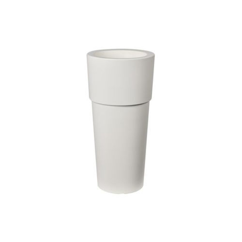 Pot de jardin en polyéthylène rotomoulé - Aquila — ALBA - PASQUINI & BINI - rond / résidentiel / blanc