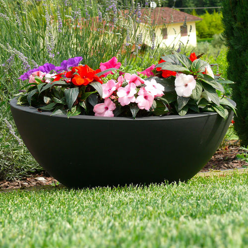 Pot de jardin en polyéthylène rotomoulé - Cefeo - PASQUINI & BINI - rond / résidentiel / marron