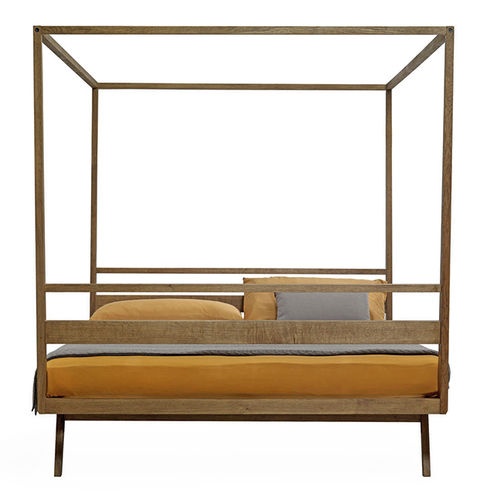 Lit à baldaquin - BALLERINO - Plinio il Giovane - double / contemporain / en bois