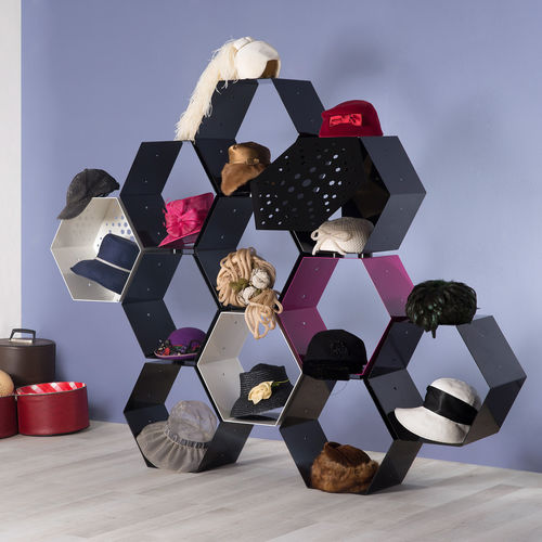 Étagère modulable - HONEY WAY - Officinanove - contemporaine / en acier / noire