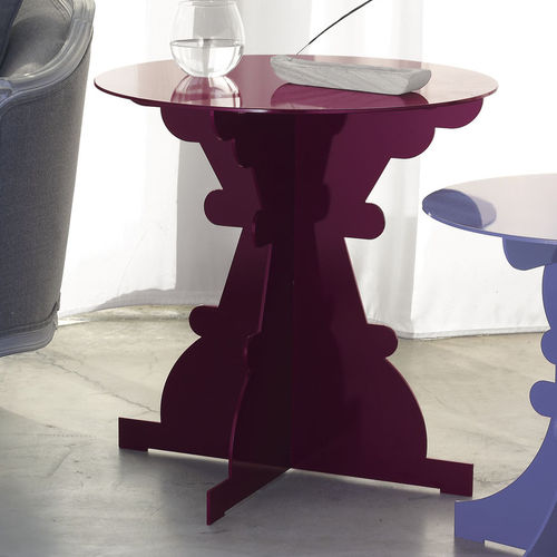 Table d'appoint contemporaine - ARTÙ - Officinanove - en aluminium / avec piètement en aluminium / ronde