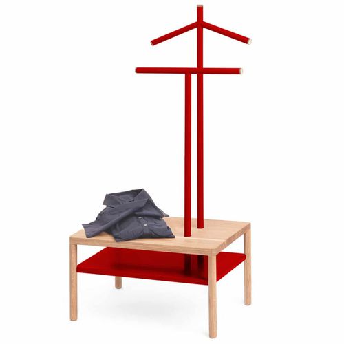 Valet de nuit au sol - JAMES SLIM - Officinanove - en acier / en bois / contemporain