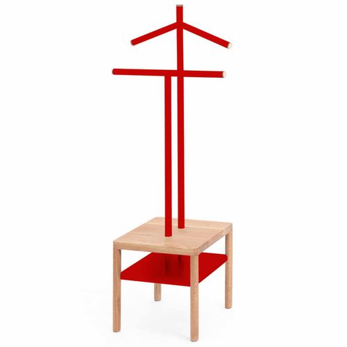 Valet de nuit au sol - JAMES SQUARE - Officinanove - sur piétement / en acier / en bois
