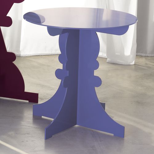Table d'appoint contemporaine - GINEVRA - Officinanove - en aluminium / avec piètement en aluminium / ronde