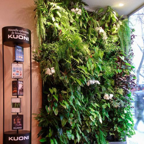 Mur végétal stabilisé - A WALL OF PLANTS  - Jardins de Babylone - en panneau modulaire / naturel / feuillages denses