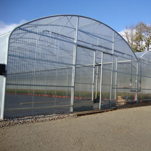Serre professionnelle - 9,60M ATLANTIQUE - Serres Jrc - de jardinage / monochapelle / en plastique