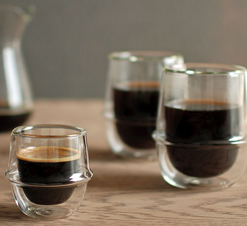 Tasse à café en verre - KRONOS - KINTO - à usage domestique / professionnelle
