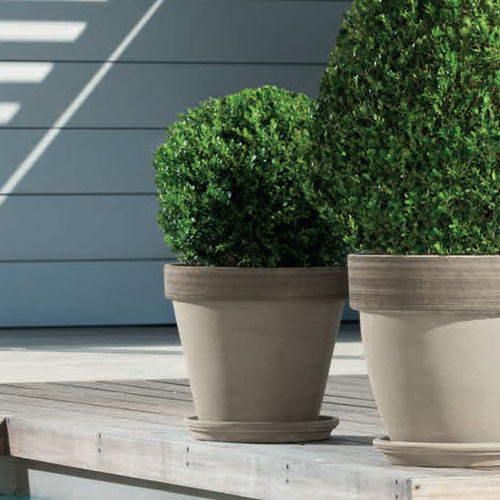 Pot de jardin en terracotta - VULCANO GRAFFIATO : STANDARD  - DEGREA - rond