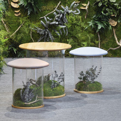 Tabouret design original - Wild Stool - Greenarea - en tissu / en bois / avec piètement en bois
