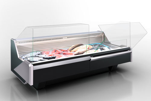 Vitrine réfrigérée comptoir - MISSOURI ENIGMA MC 122 FISH OS/SELF M/A - Hitline - pour commerce / en inox / avec porte