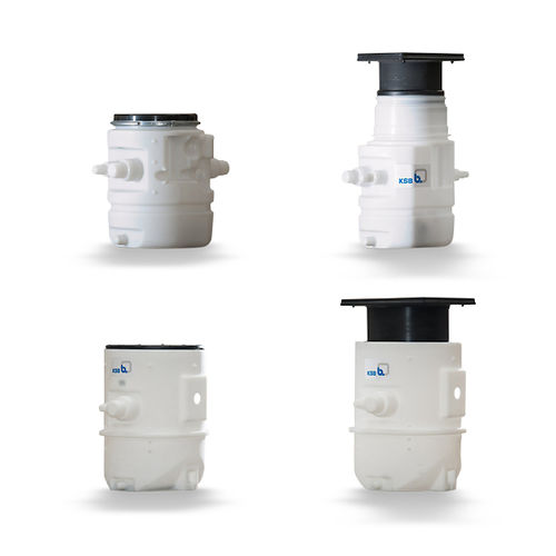 Cuve de traitement des eaux usées - AMA-DRAINER-BOX - KSB - aérienne / en plastique