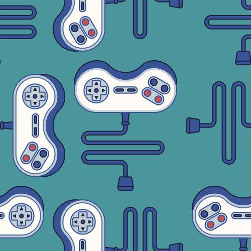 Papier peint contemporain - GAME BOY - LÉ PAPIERS DE NINON - à motif / imprimé