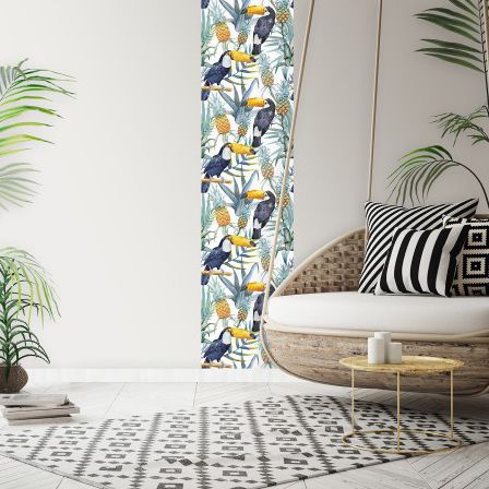 Papier peint contemporain - TOUCAN - LÉ PAPIERS DE NINON - à motif nature / à motif animalier / imprimé