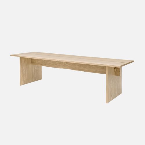 Table à manger contemporaine - BOOKMATCH - hem - en chêne / en bois massif / rectangulaire
