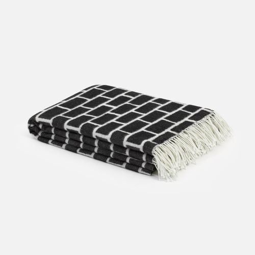 Couverture en mérinos - BRICK - hem