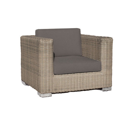 Fauteuil contemporain - ELEMENTS - applebee - en osier / en aluminium / de jardin