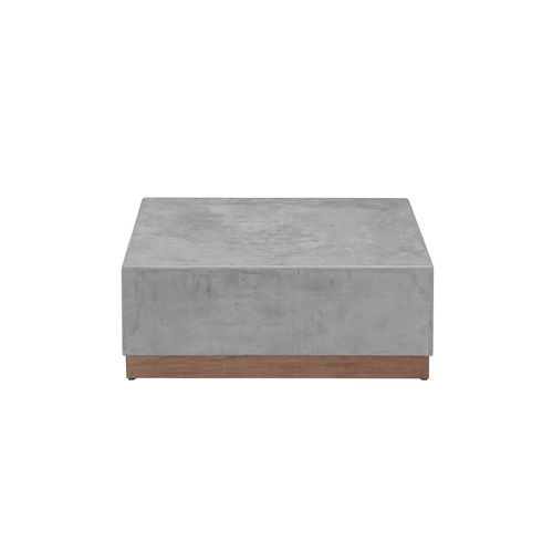 Table basse contemporaine - CRETE - applebee - en bois / en tissu / rectangulaire
