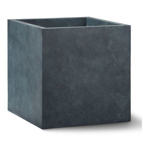 Jardinière en ciment - P16-SQ1818 - PLANTERS UNLIMITED - en pierre / en fibre de verre / en ccv