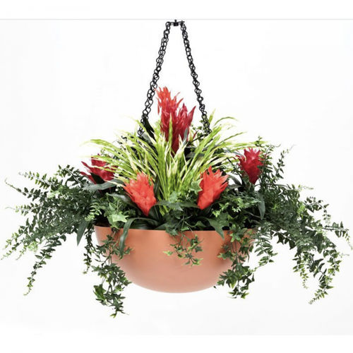 Pot de jardin en fibre de verre - TROPICAL - PLANTERS UNLIMITED - suspendu / rond / professionnel