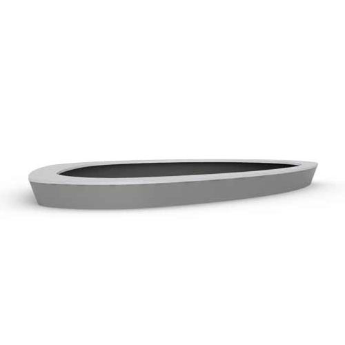 Jardinière en acier inoxydable - PLANTERWORX - en aluminium / en acier COR-TEN® / ovale