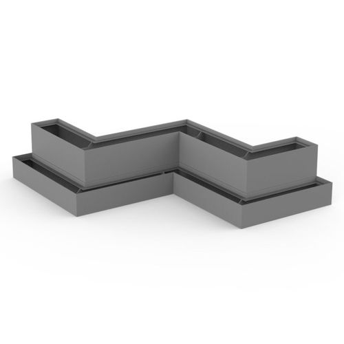 Jardinière en acier inoxydable - TWO TIER - PLANTERWORX - en aluminium / en acier COR-TEN® / modulable