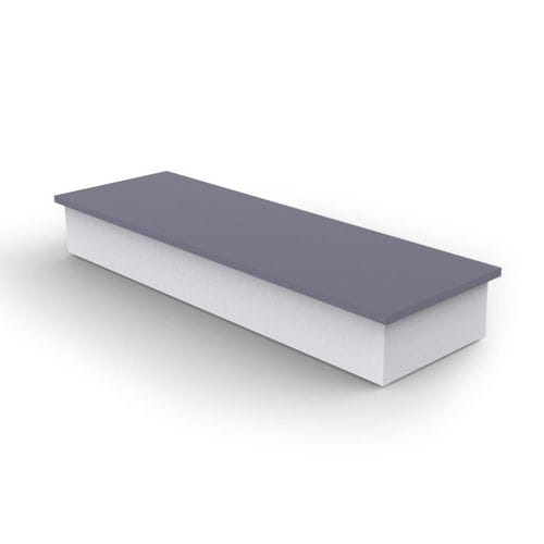 Banc public contemporain - TRIBECA 30 F - PLANTERWORX - en aluminium / en acier inoxydable / en acier COR-TEN®