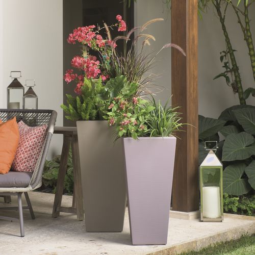 Pot de jardin en plastique - BOWERY  - CRESCENT garden - conique / carré / vertical