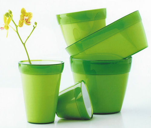 Pot de jardin en plastique - UMA - CRESCENT garden - à poser / rond / conique