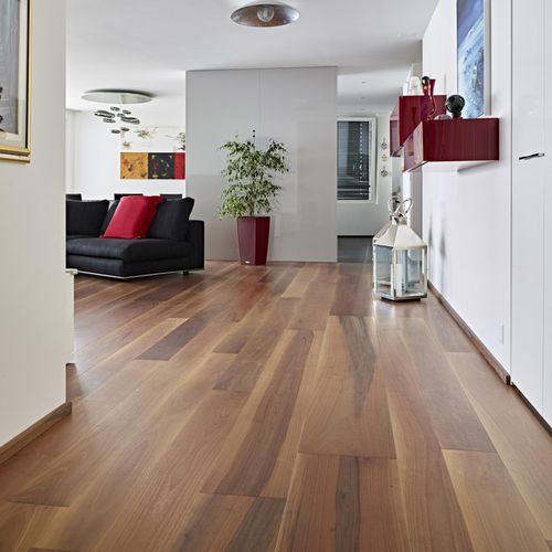 Parquet contrecollé - FIOR DI NEBBIA - FIEMME 3000 - en noyer / huilé / brossé