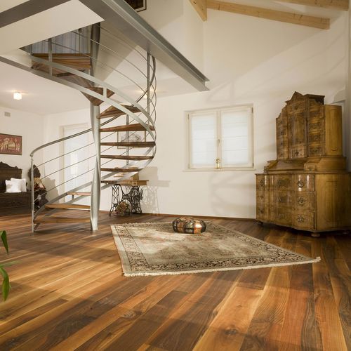 Parquet contrecollé - FIOR DI NATURA - FIEMME 3000 - en noyer / huilé / brossé