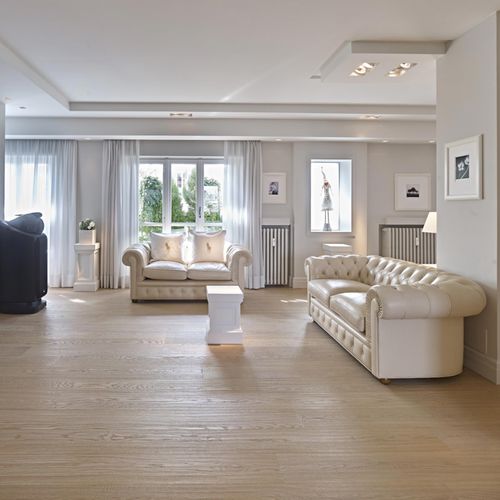 Parquet contrecollé - RESPIRO - FIEMME 3000 - en chêne / huilé / brossé