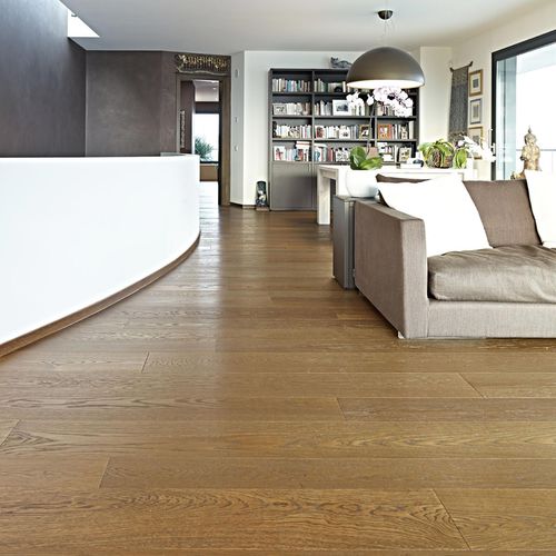 Parquet contrecollé - BRONZO - FIEMME 3000 - en chêne / huilé / brossé