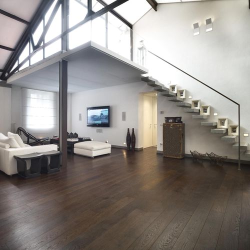 Parquet contrecollé - LAGONERO - FIEMME 3000 - en chêne / huilé / brossé