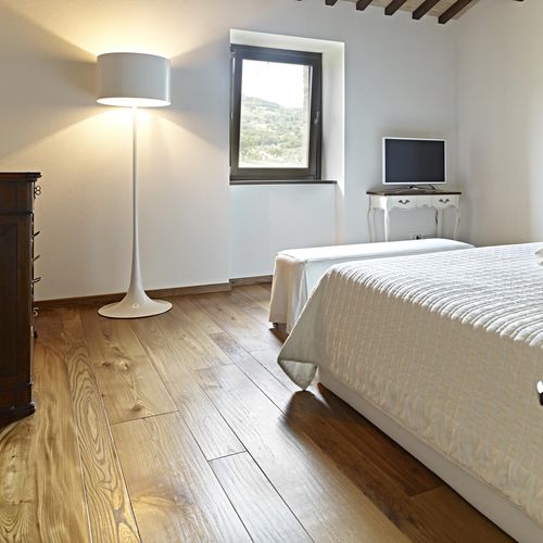 Parquet contrecollé - FIOR D’OLIVA - FIEMME 3000 - en orme / huilé / brossé