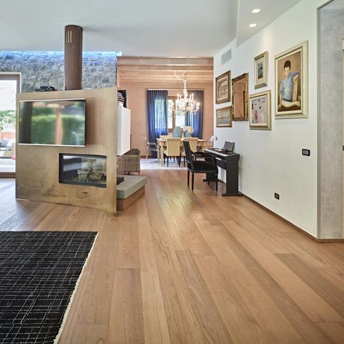 Parquet contrecollé - FIOR DI TE - FIEMME 3000 - en teck / huilé / brossé