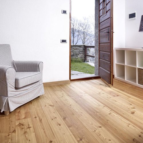 Parquet contrecollé - SANGIACOMO - FIEMME 3000 - en mélèze / huilé / brossé